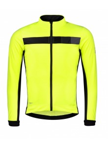 Bunda FORCE FROST softshell, fluo-černá L