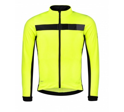 Bunda FORCE FROST softshell, fluo-černá XS