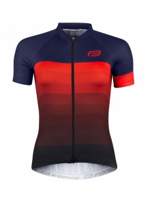 Dres F ASCENT UNI kr. rukáv, modro-červený M