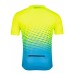 Dres FORCE MTB ANGLE krátký rukáv, fluo-modrý M