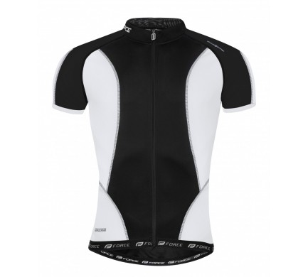Dres FORCE T12 krátký rukáv černo-bílý L