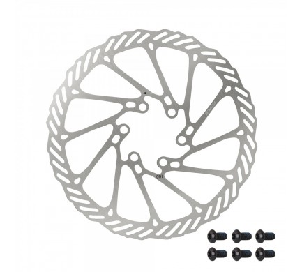 kotouč brzdový FORCE-2 160 mm, 6 děr, stříbrný