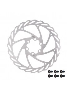 Kotouč brzdový FORCE-4 160 mm, 6 děr, stříbrný