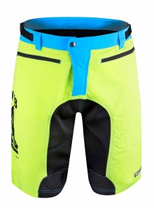 Kraťasy F MTB-11 s odnímatelnou vložkou, fluo XS