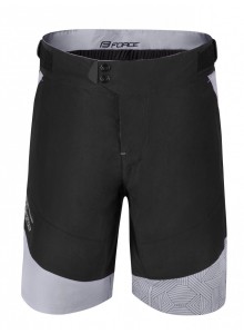 Kraťasy F STORM s odnímatelnou vložkou, černo-šedé S