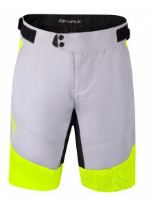 Kraťasy F STORM s odnímatelnou vložkou, šedo-fluo M