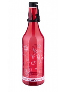 láhev FORCE FLASK tourist 0,5 l, transp. červená