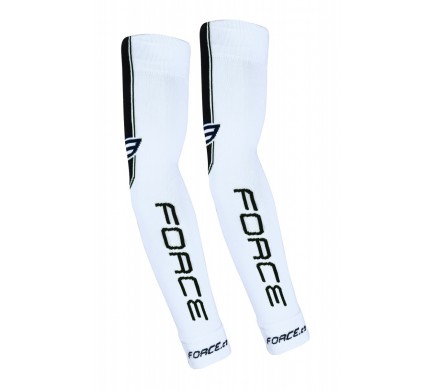 Návleky na ruce FORCE pletené, bílé L - XL