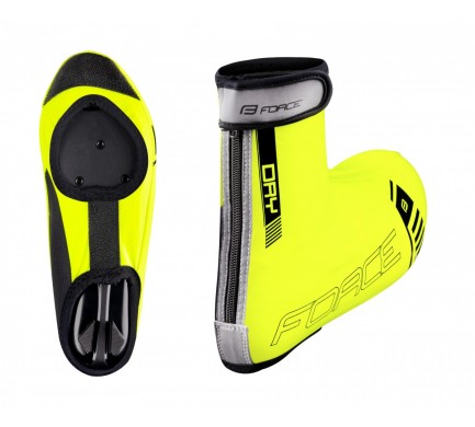 Návleky treter FORCE PU DRY ROAD, fluo XL