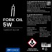 olej tlumičový FORCE Forks and Shocks 5W, 1l