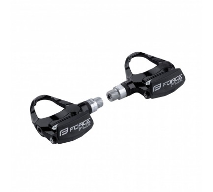 pedály FORCE FLIX nášlapné silniční + zarážky, črn pedály FORCE FLIX nášlapné silniční + zarážky, črn
