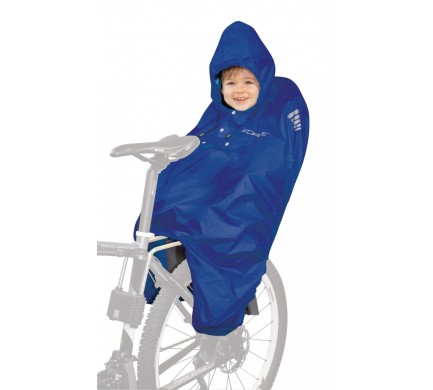 PONCHO-pláštěnka FORCE na dítě v sedačce modré