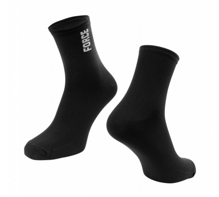 Ponožky FORCE COLOUR krátké, černé L-XL/42-46