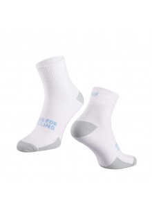 Ponožky FORCE EDGE, bílo-šedé L-XL/42-46