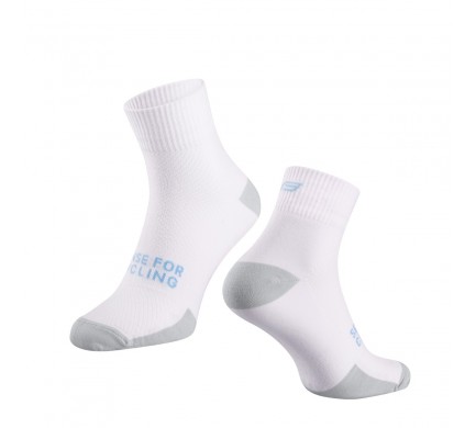 Ponožky FORCE EDGE, bílo-šedé L-XL/42-46