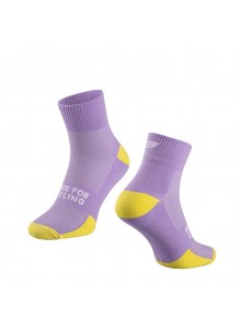 Ponožky FORCE EDGE, fialovo-zelené L-XL/42-46