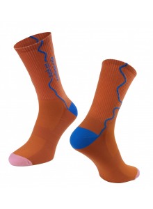 Ponožky FORCE ENDLESS, cihlové L-XL/42-46