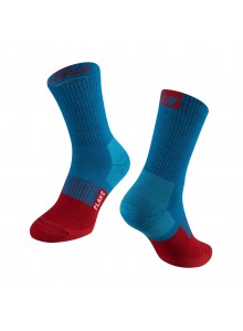 Ponožky FORCE FLAKE, modro-červené L-XL/42-47