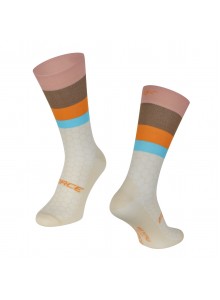 Ponožky FORCE FREEDOM,béžovo-oranžové L-XL /43 -47