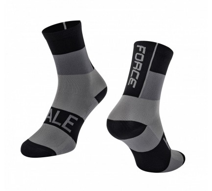 ponožky FORCE HALE, černo-šedé XXS-XS/33-35