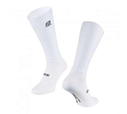 Ponožky FORCE HIPPER, bílé L-XL / 43 -47