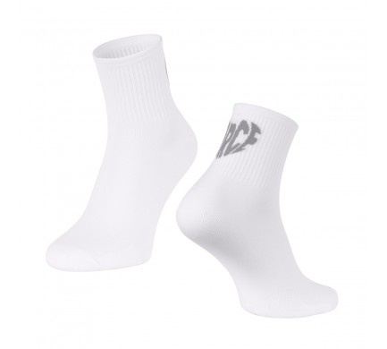 Ponožky FORCE IN HEART krátké, bílé L-XL/42-46