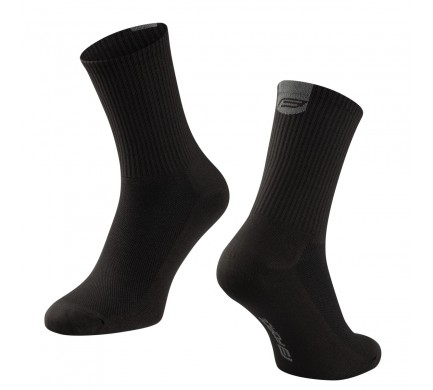 Ponožky FORCE LONGER, černé L-XL/42-46