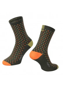 Ponožky FORCE MOTE, zeleno-oranžové L-XL/42-46