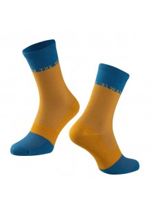 Ponožky FORCE MOVE, žluto-modré S-M/36-41