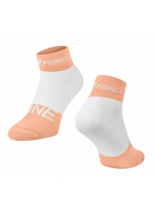 ponožky FORCE ONE, oranžovo-bílé S-M/36-41