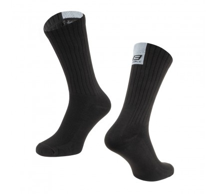 Ponožky FORCE RIBBON, černé L-XL/42-46