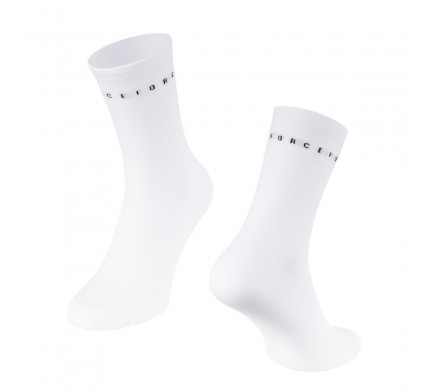 Ponožky FORCE SMACK, bílé  S-M/36-41