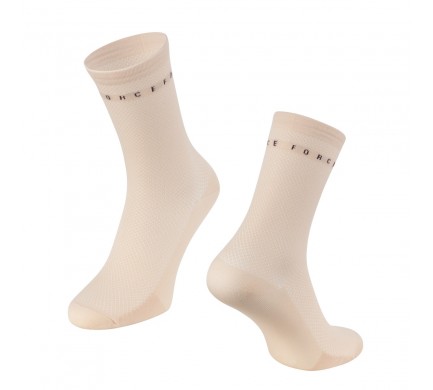 Ponožky FORCE SMACK, krémové L-XL/42-46