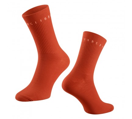 Ponožky FORCE SNAP, oranžové L-XL/42-46