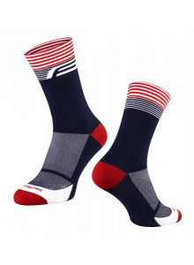 ponožky FORCE STREAK, modro-červené S-M/36-41