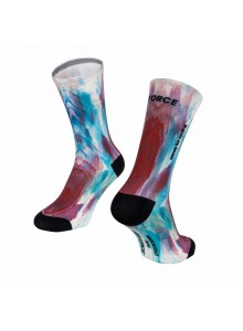 Ponožky FORCE SUBLIME, modro-červené L-XL / 43 -47