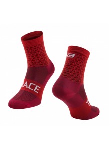 ponožky FORCE TRACE, červené S-M/36-41
