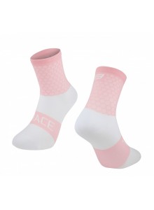 ponožky FORCE TRACE, růžovo-bílé S-M/36-41