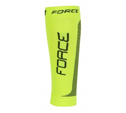 Ponožky-kompresní návleky FORCE, fluo-černá L-XL