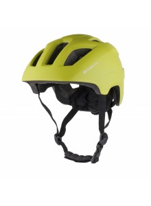 Přilba FORCE ZEBU s blikačkou, limeta L-XL
