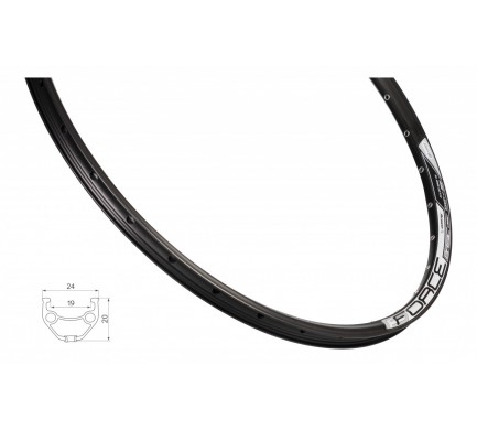 ráfek FORCE BASIC DISC 584x19 36děr, černý