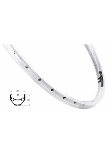 Ráfek FORCE PRIME 559x21, 32děr, stříbrný