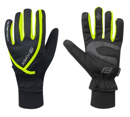 Rukavice zimní FORCE ULTRA TECH, fluo M