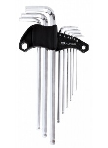 sada 9 inbusů FORCE PROFI 1,5 -10 mm, v držáku