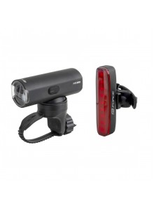 Světla sada FORCE PIPE USB přední+zadní