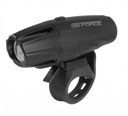 světlo přední FORCE SHARK 700LM USB, černé