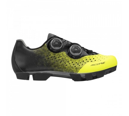 tretry FORCE MTB SCORE, fluo-černé 36