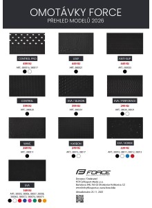 Vzorník omotávky FORCE 2024 - CZK verze Vzorník omotávky FORCE 2024 - CZK verze