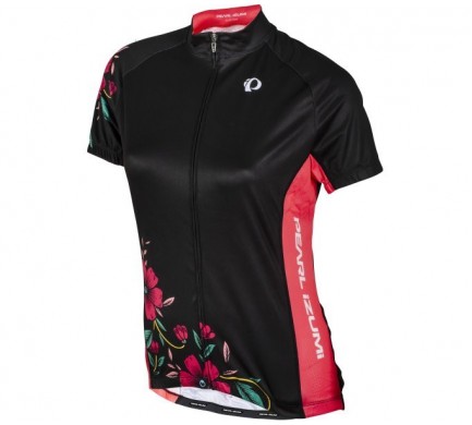 Dres Pearl Izumi W`S Elite Escape LTD Jersey black/red flower S