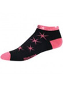 Ponožky P.I.Elite LE Low W černé růžové hvězdy